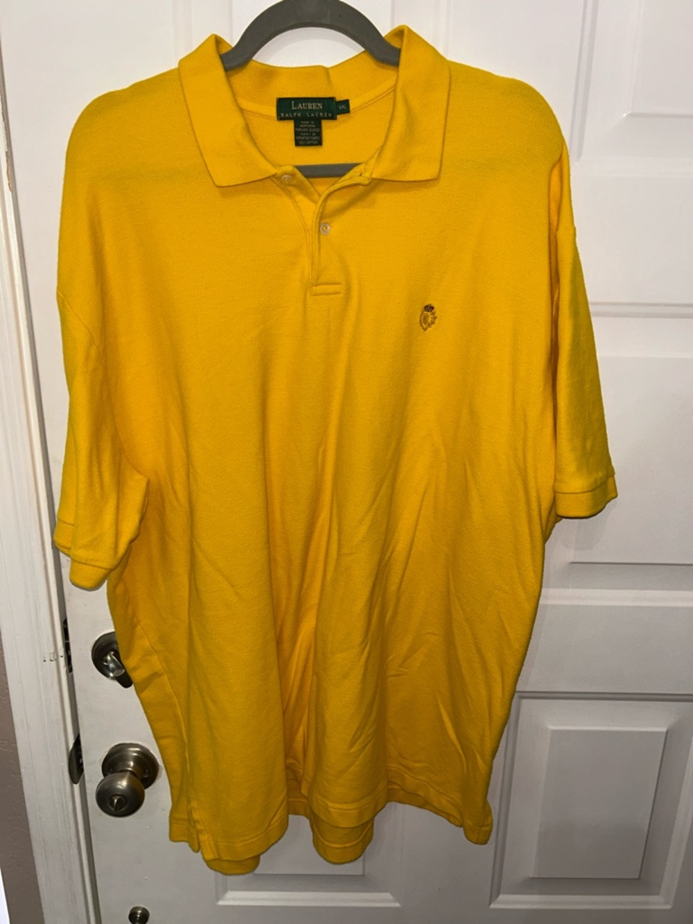 Lauren Ralph Lauren Men's Bright Yellow Pique Polo